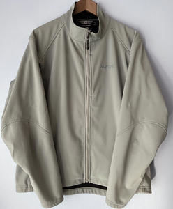 Marmot Jacket Softshell Lined Full Zip Coat Light Gray Grey Stretch Mens Large